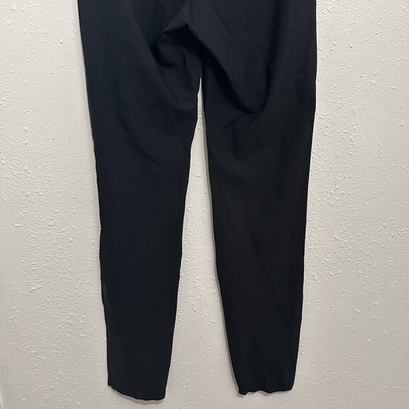 Athleta Tights Pants Womens 8 Black Interstellar Split Hem Zip Waist Travel - Picture 7 of 11